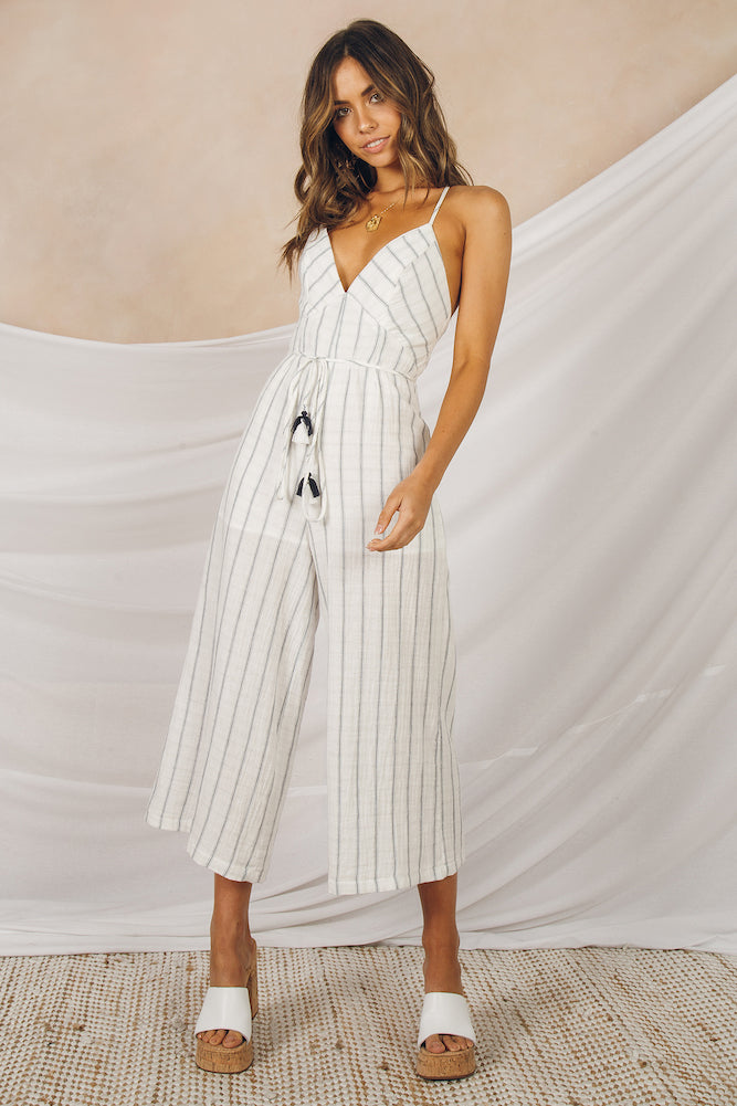 Firestone Jumpsuit White-Seaa Fashion