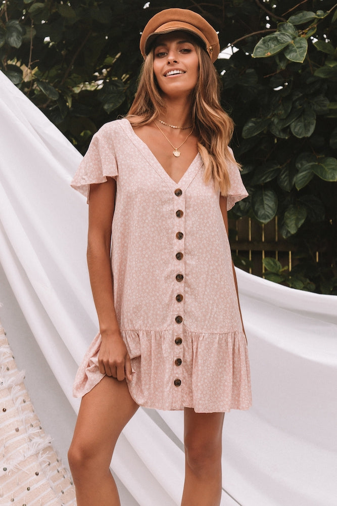 Clarendon Dress Pink-Seaa Fashion