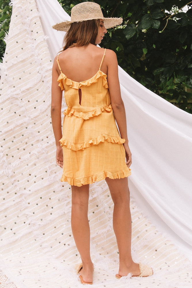 Valle Lindo Dress Mustard-Seaa Fashion