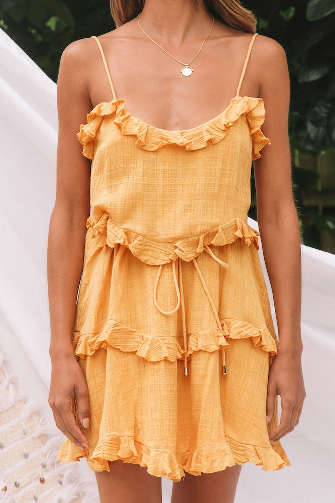 Valle Lindo Dress Mustard-Seaa Fashion