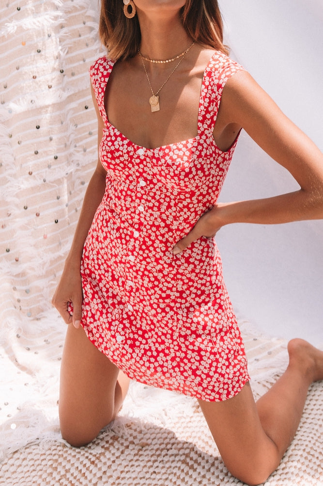 Vantage Point Dress Red-Seaa Fashion