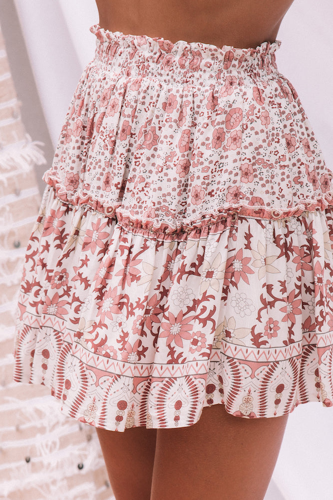 Continental Coast Mini Skirt White-Seaa Fashion