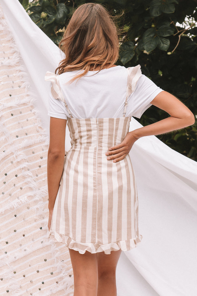 Winding Way Dress Beige-Seaa Fashion