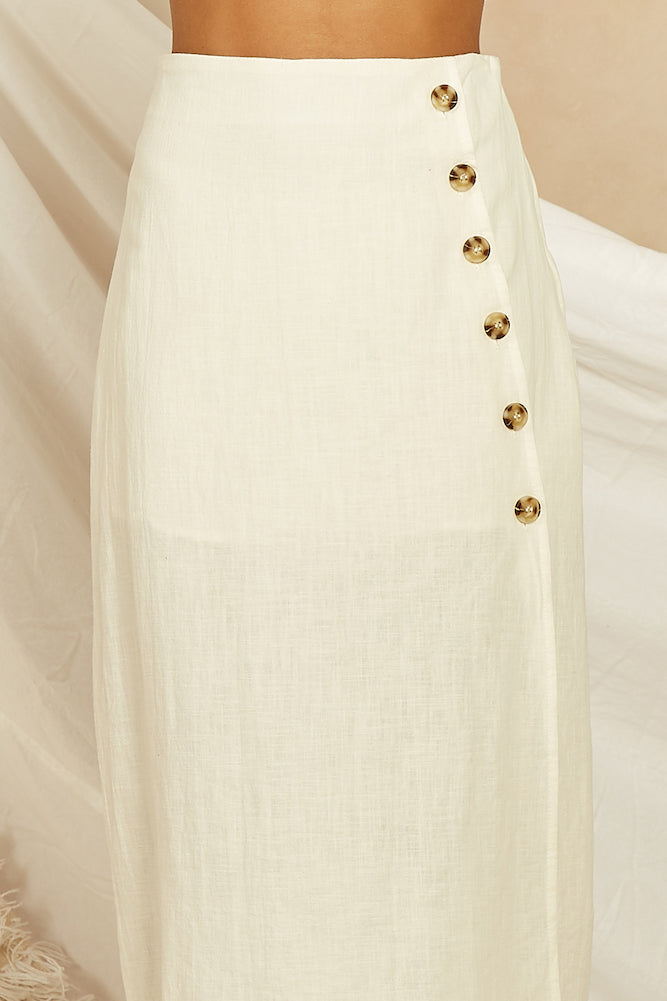 Zachary Midi Skirt White-Seaa Fashion