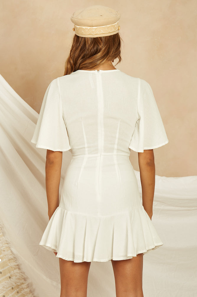 Vista Grande Dress White-Seaa Fashion