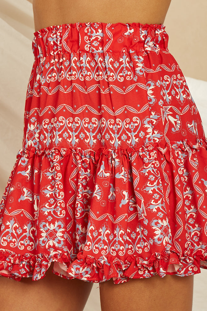Enchantment Skirt Red-Seaa Fashion