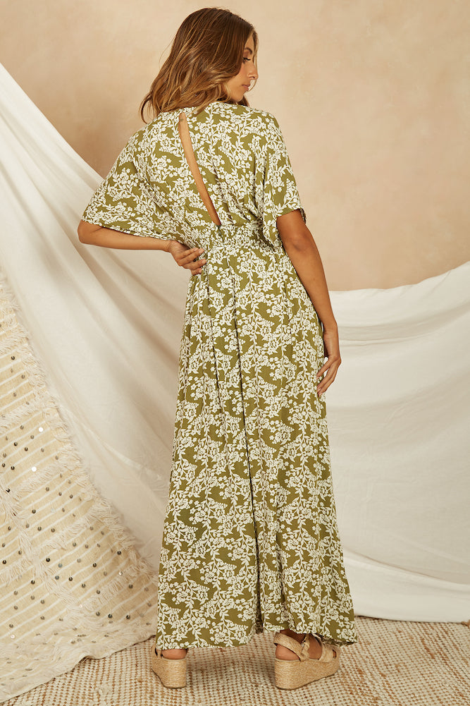 Phoenix Maxi Dress Green-Seaa Fashion