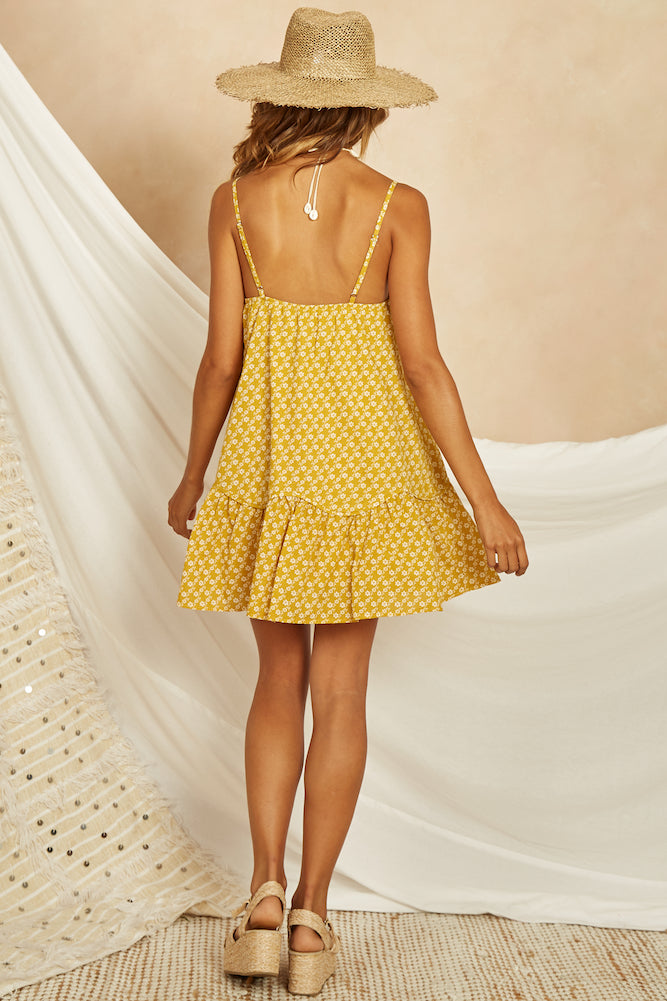 Vacay Dress Mustard-Seaa Fashion