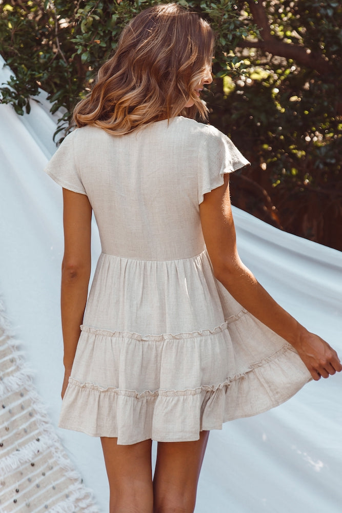 Virginia Dress Natural-Seaa Fashion