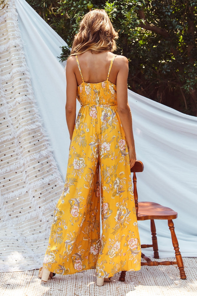 Davenport Jumpsuit Mustard-Seaa Fashion