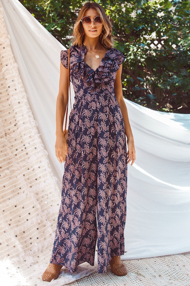 Hermitage Jumpsuit Navy-Seaa Fashion