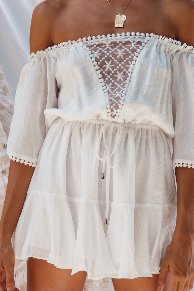 Elijah Romper White-Seaa Fashion