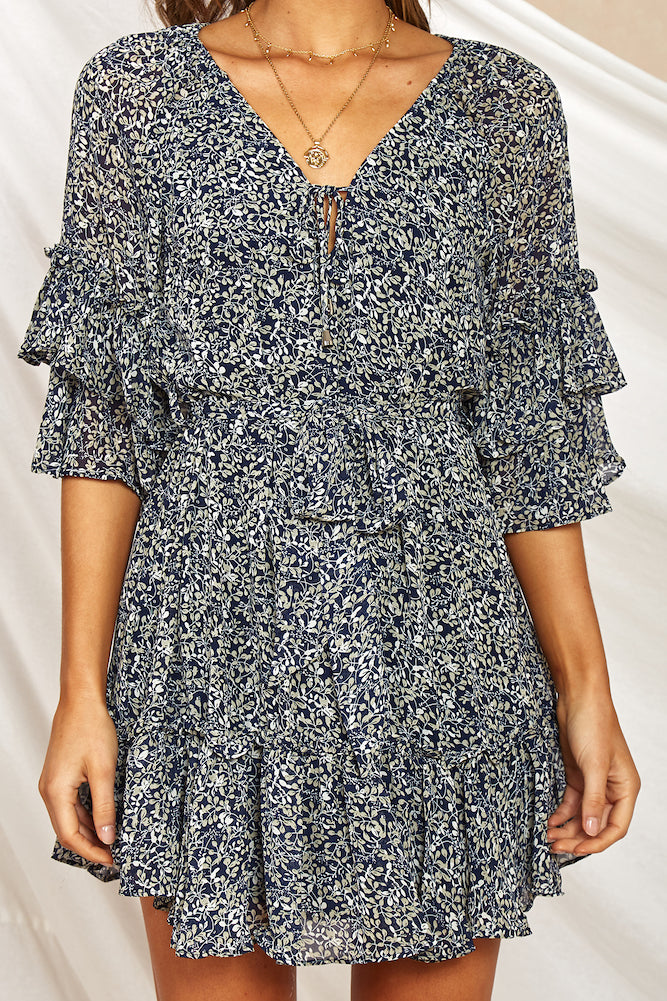 Writer In The Dark Dress Navy-Seaa Fashion