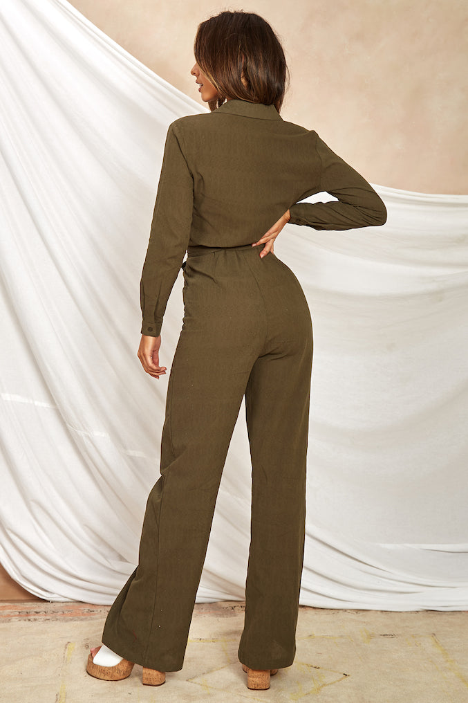 Hotel Sayre Jumpsuit Khaki-Seaa Fashion