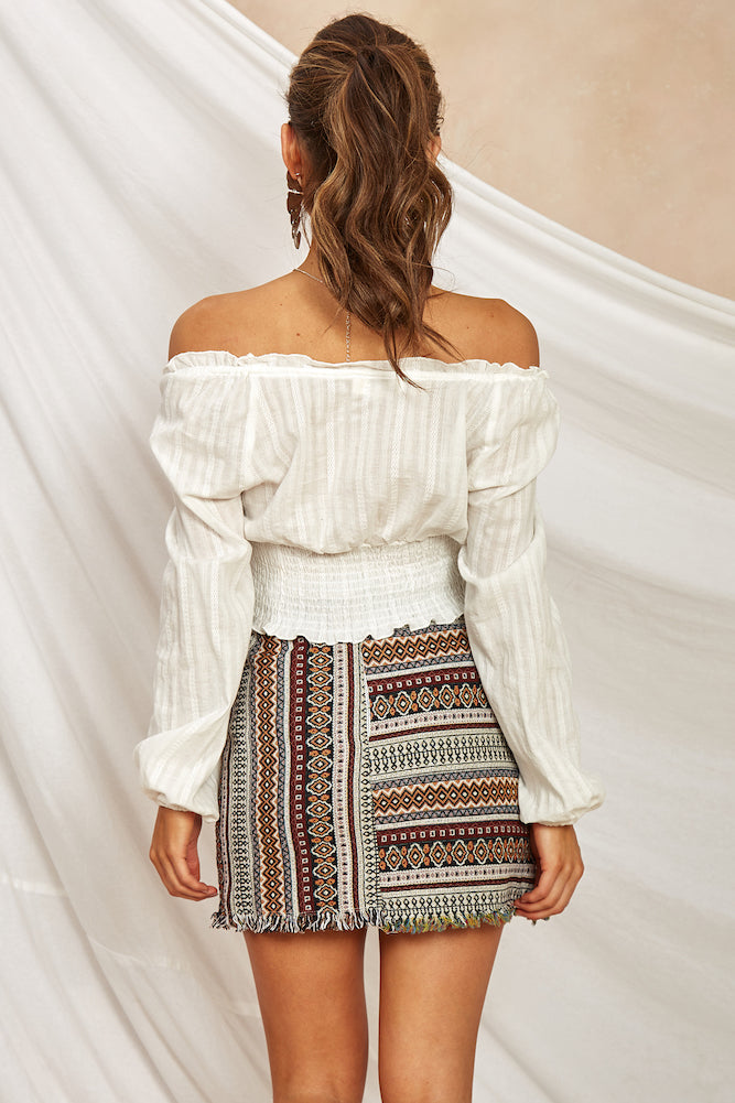 Adventure Awaits Skirt Red-Seaa Fashion