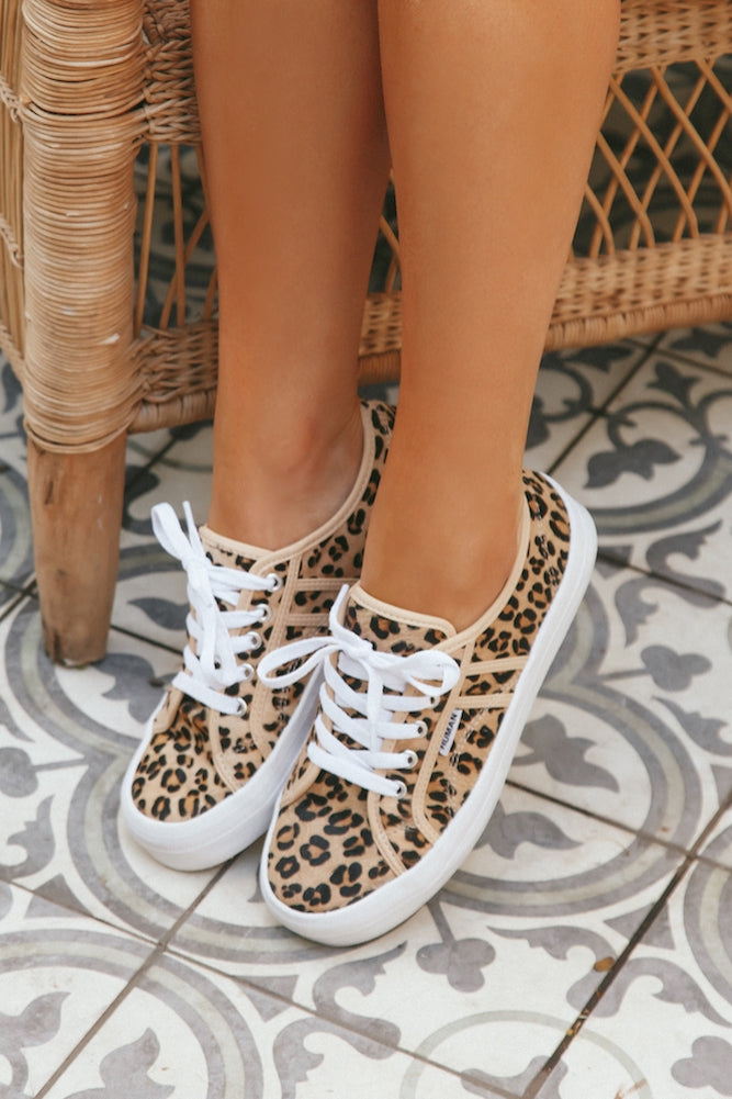 HUMAN PREMIUM Cass Sneakers Ocelot-Seaa Fashion