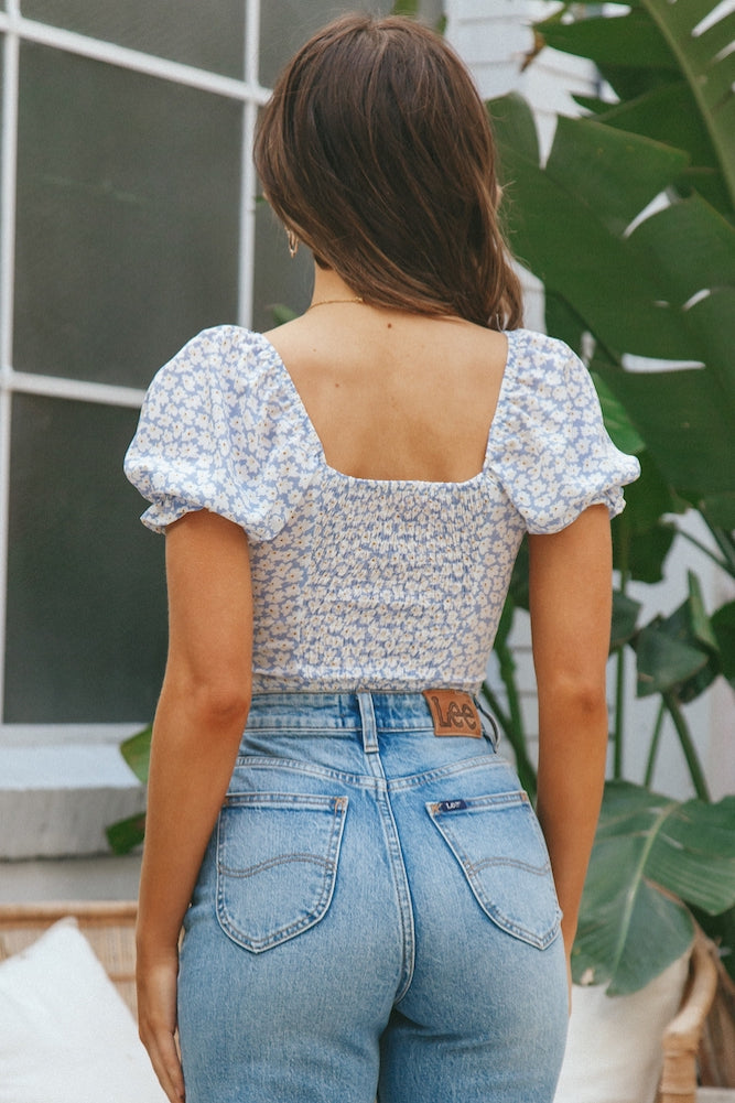 Huckleberry Crop Top Blue-Seaa Fashion