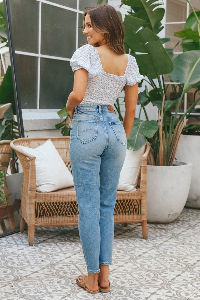 Huckleberry Crop Top Blue-Seaa Fashion