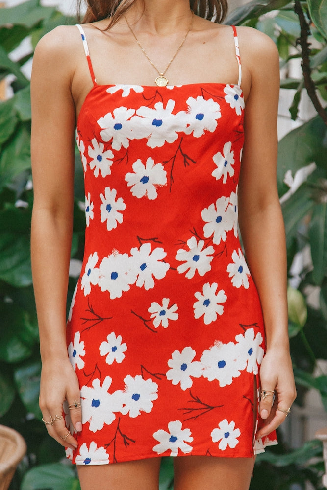 Young Love Dress Red-Seaa Fashion