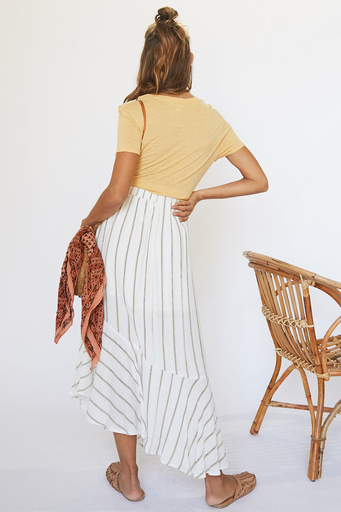 Everest Maxi Skirt Mustard-Seaa Fashion