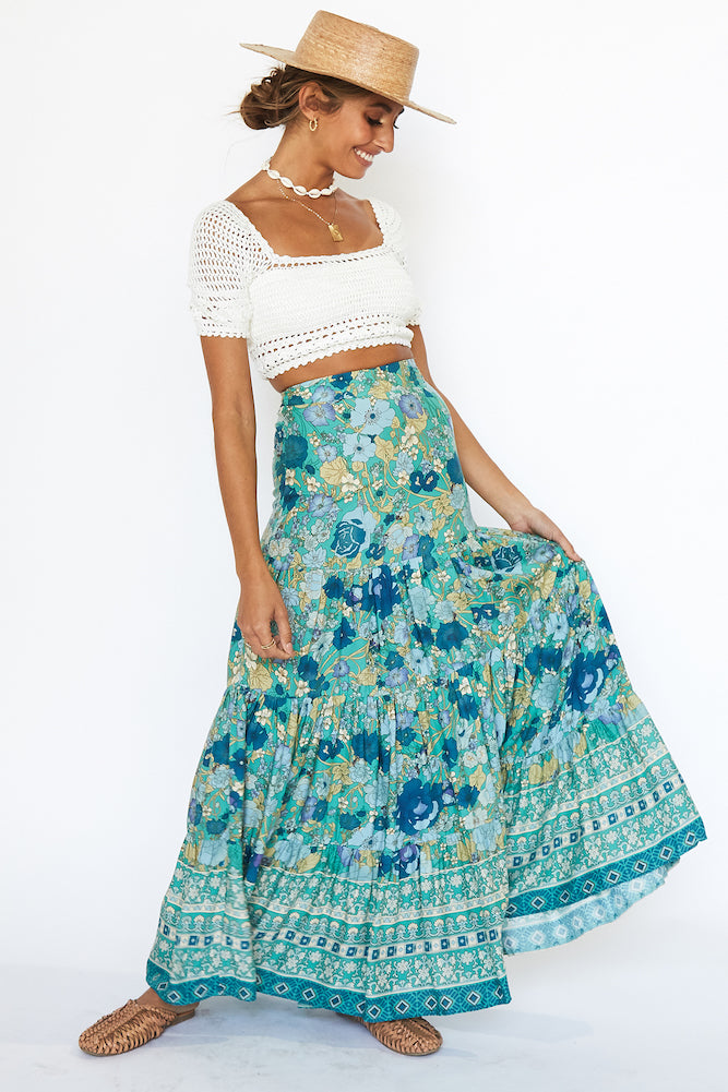 Arty Wonderland Maxi Skirt-Seaa Fashion