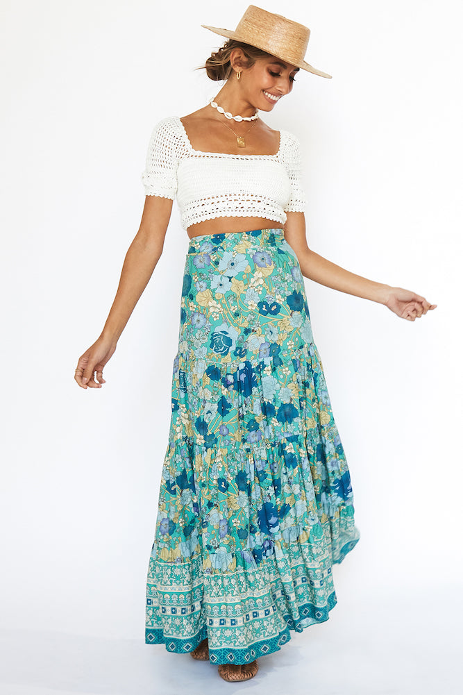 Arty Wonderland Maxi Skirt-Seaa Fashion