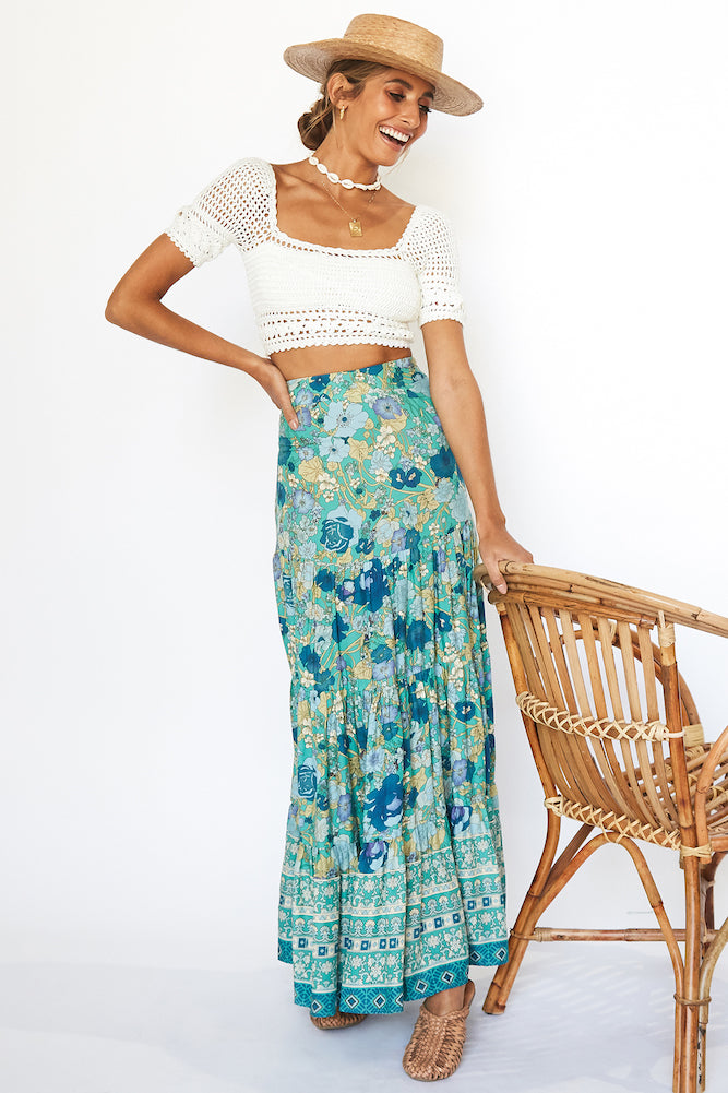 Arty Wonderland Maxi Skirt-Seaa Fashion
