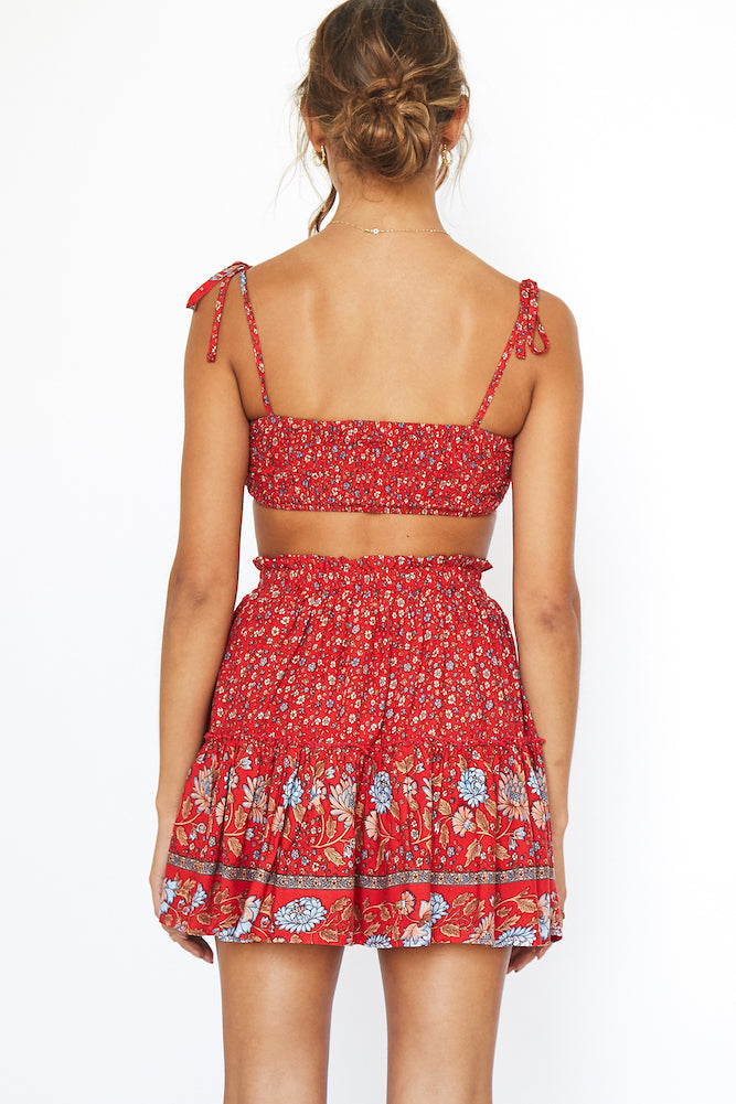 Underneath The Moon Crop Top Red-Seaa Fashion