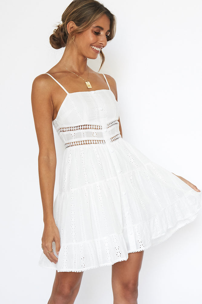 All Eyes On You Dress White-Seaa Fashion