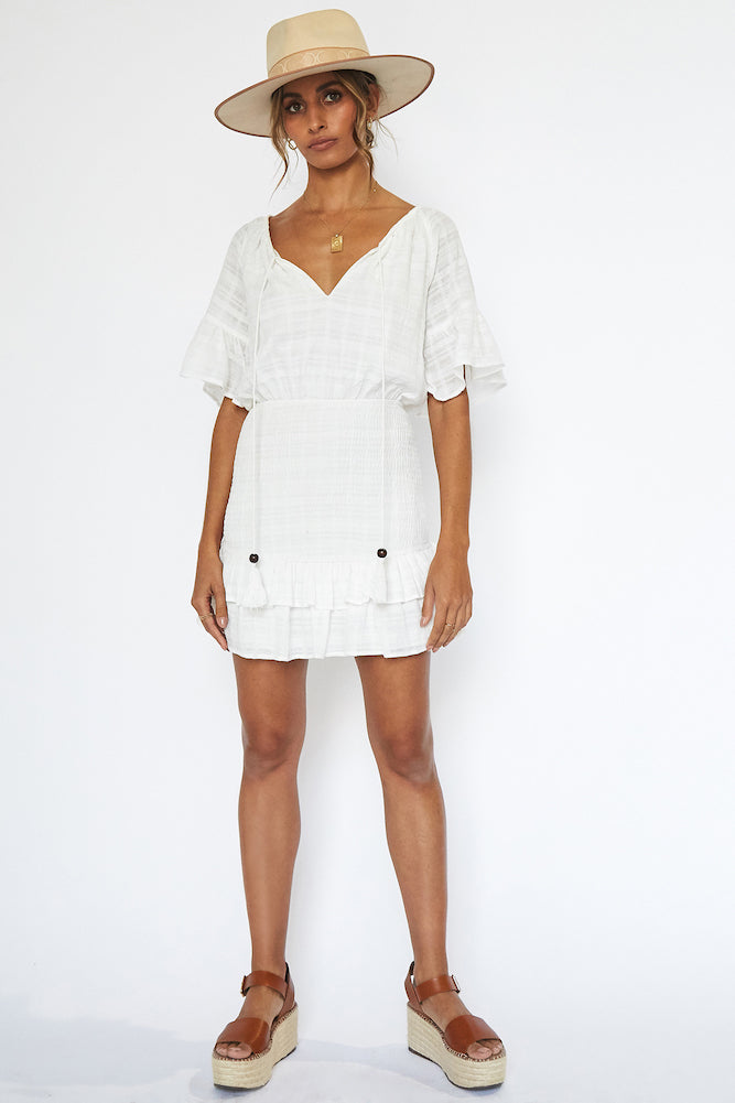 Tudor Dress White-Seaa Fashion