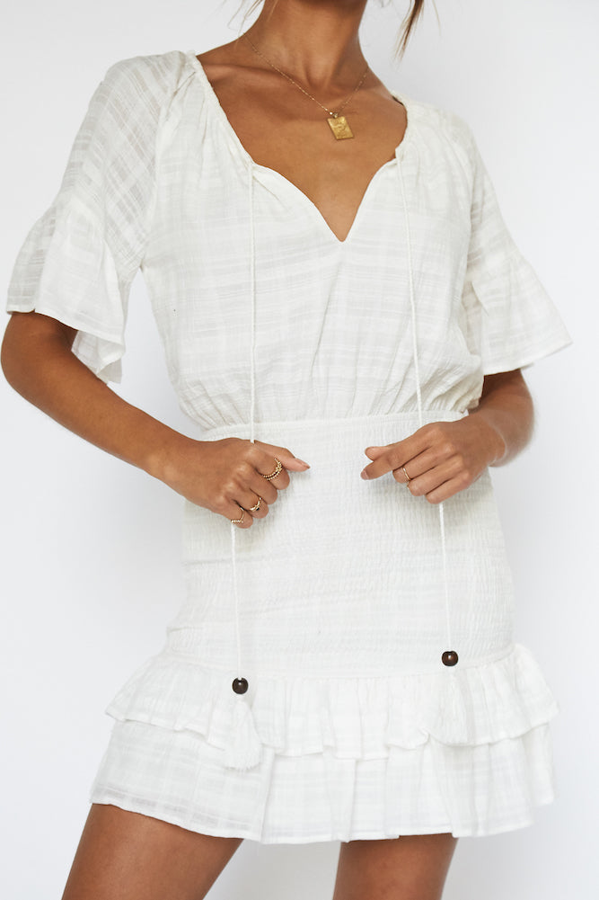 Tudor Dress White-Seaa Fashion