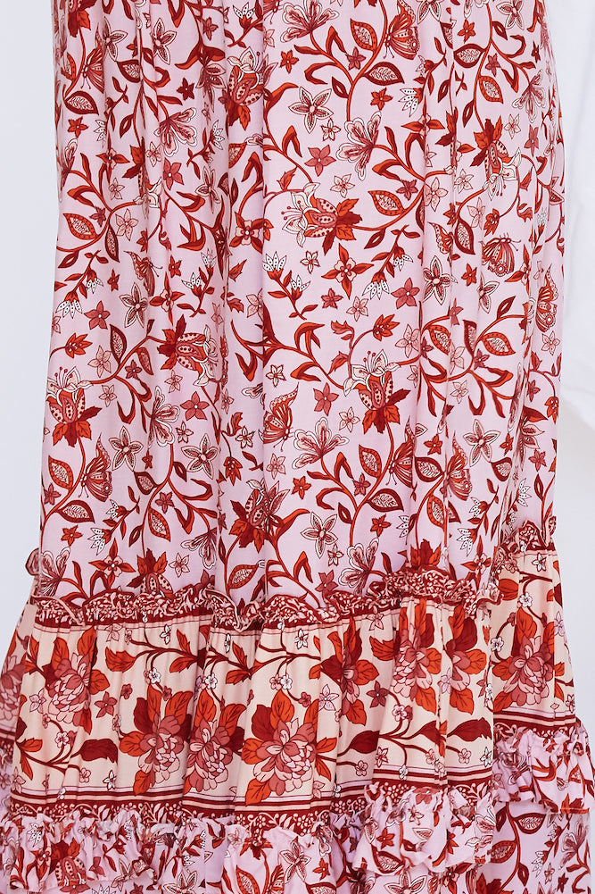 Exotica Maxi Skirt Pink-Seaa Fashion