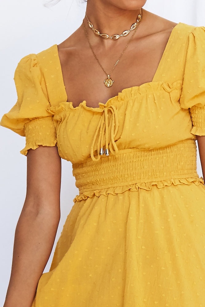 Wild Ride Dress Mustard-Seaa Fashion