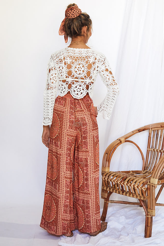 Wild Lily Crop Top White-Seaa Fashion