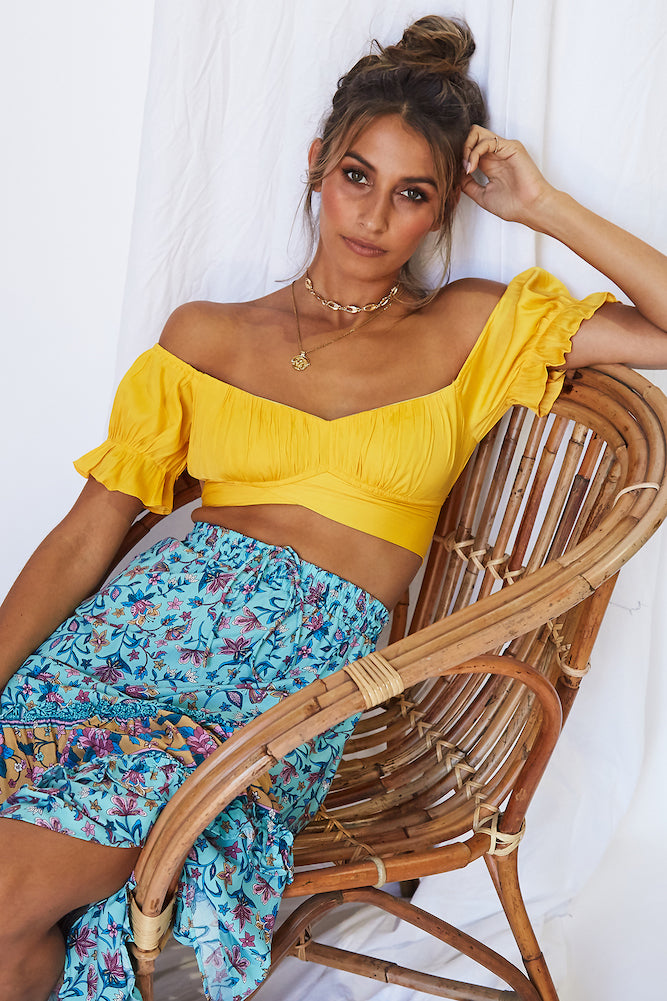 Exotica Maxi Skirt Blue-Seaa Fashion