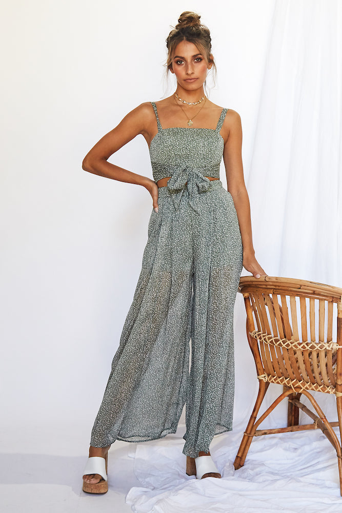 Homecoming Crop Top Sage-Seaa Fashion