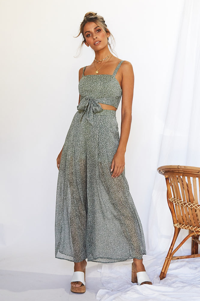 Homecoming Crop Top Sage-Seaa Fashion