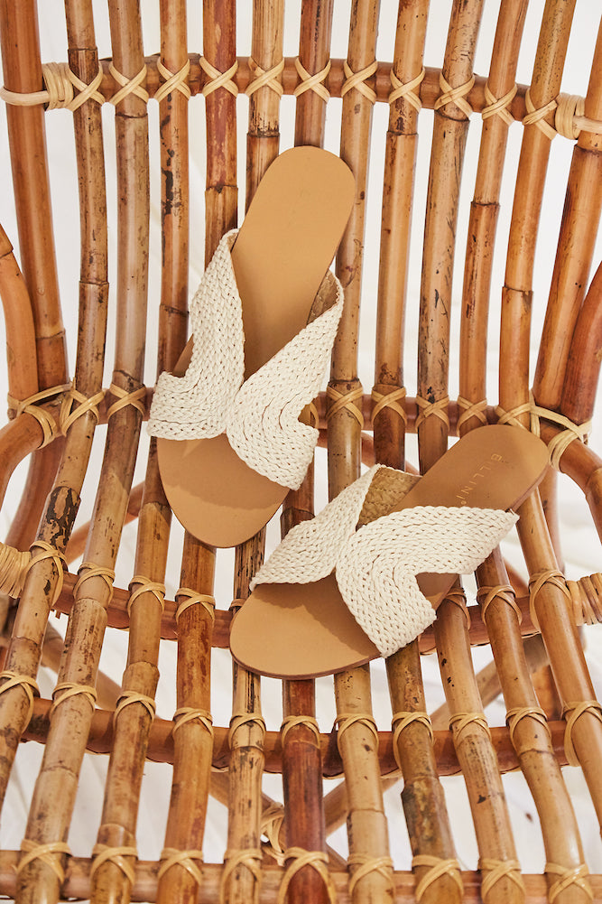 BILLINI Astor Slide Natural Woven-Seaa Fashion