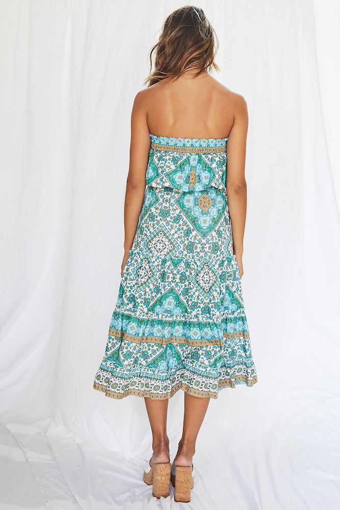 Wandering The Souk Midi Dress-Seaa Fashion