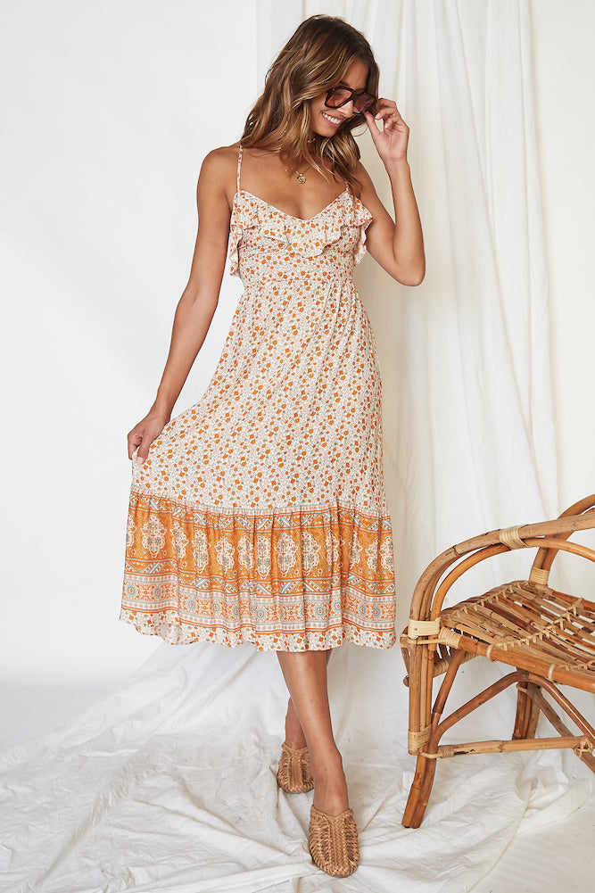 Under The Sun Midi Dress-Seaa Fashion