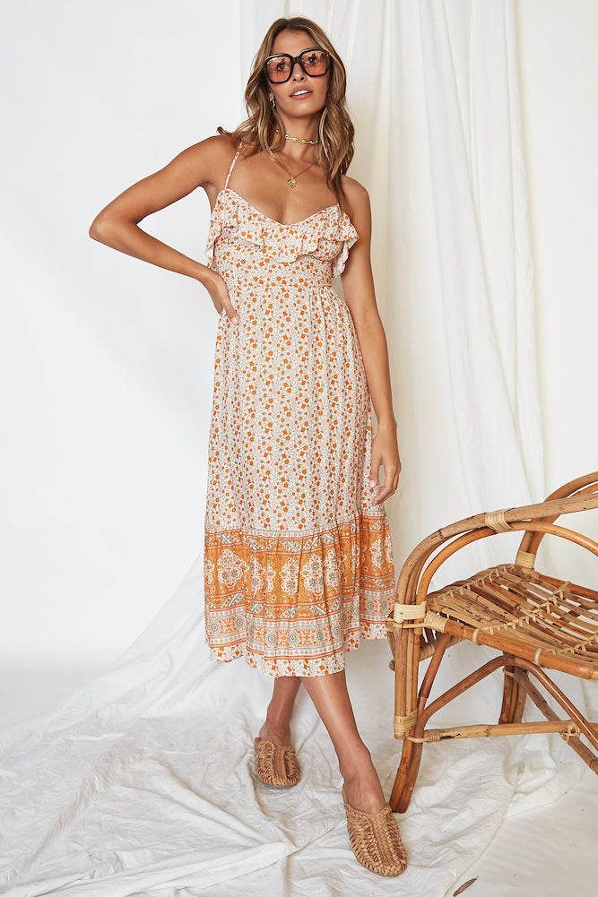 Under The Sun Midi Dress-Seaa Fashion