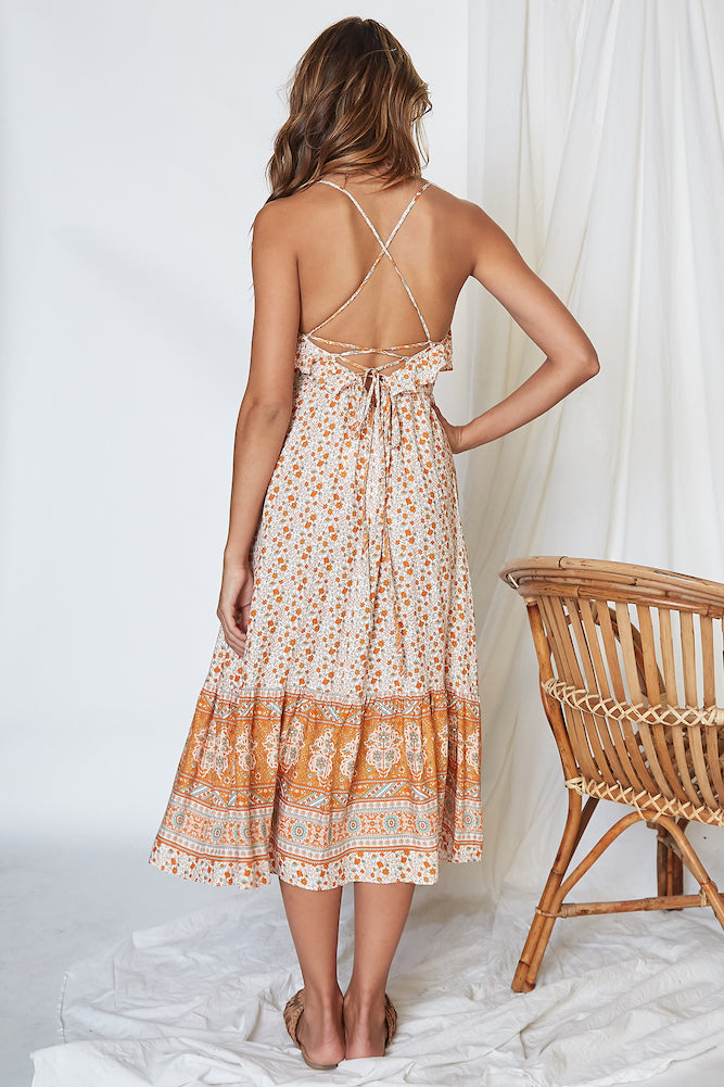 Under The Sun Midi Dress-Seaa Fashion