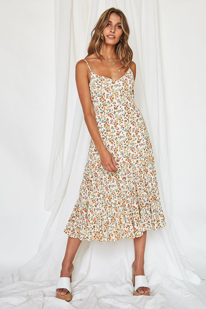 Vintage Dream Midi Dress-Seaa Fashion