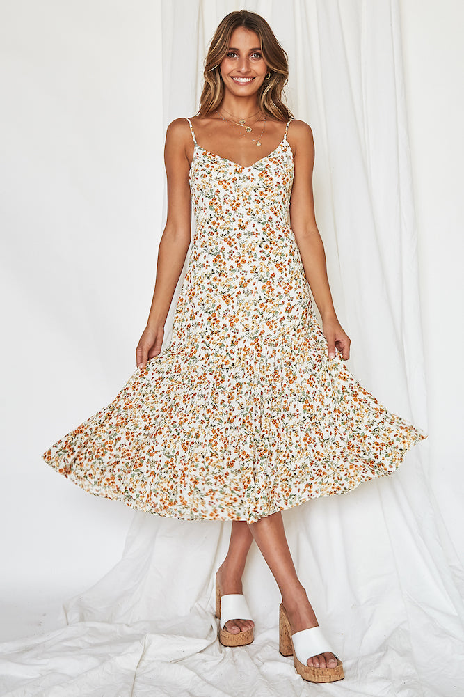 Vintage Dream Midi Dress-Seaa Fashion