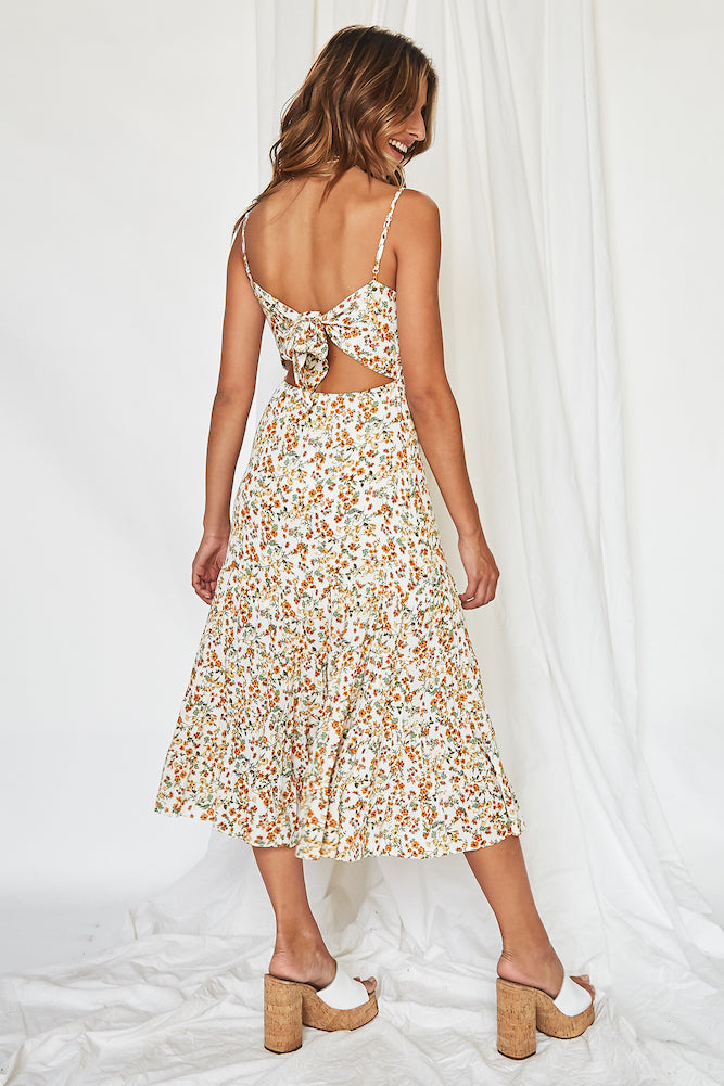 Vintage Dream Midi Dress-Seaa Fashion