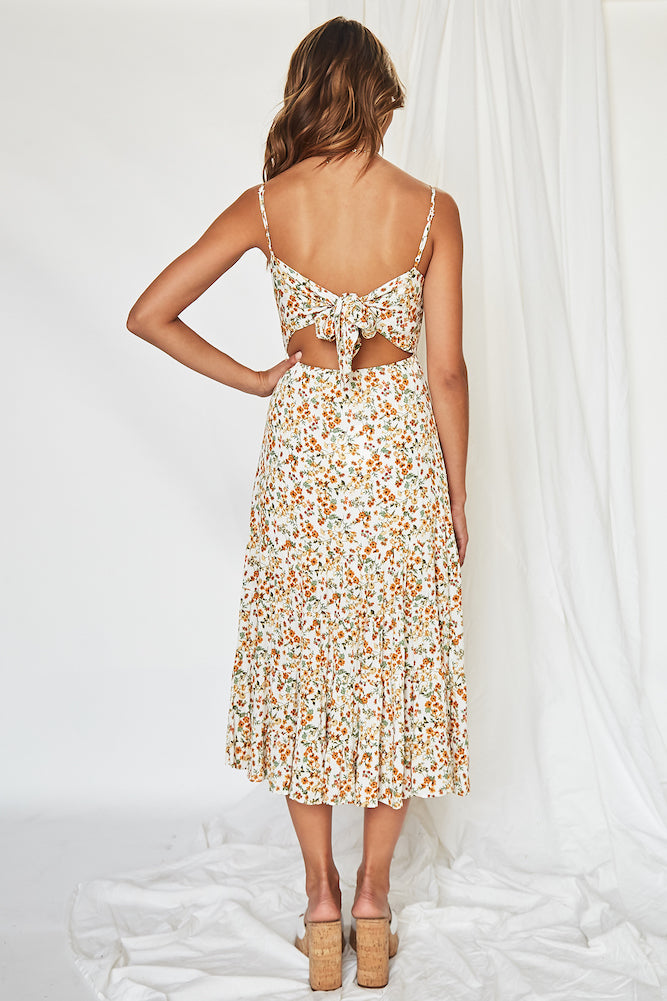 Vintage Dream Midi Dress-Seaa Fashion