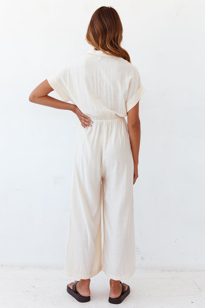 Falling In And Out Jumpsuit Beige-Seaa Fashion