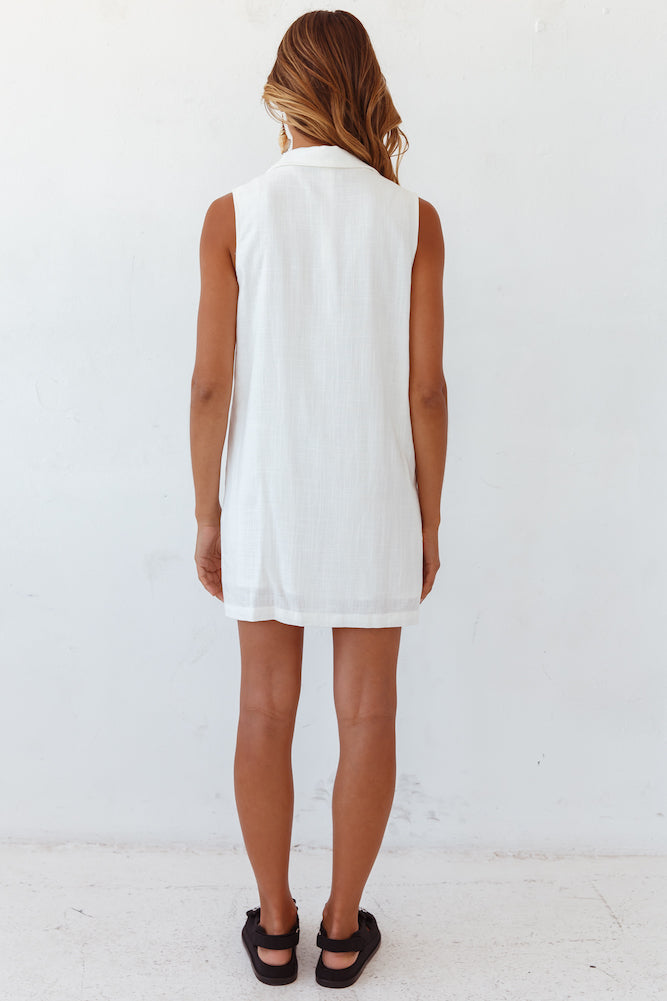 Back To The Coast Dress White-Seaa Fashion