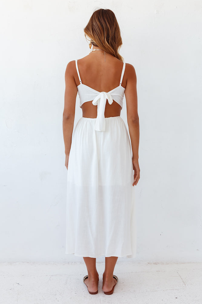 Sunny Afternoon Midi Dress White-Seaa Fashion
