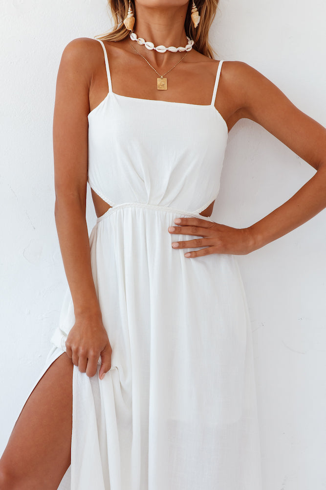 Sunny Afternoon Midi Dress White-Seaa Fashion